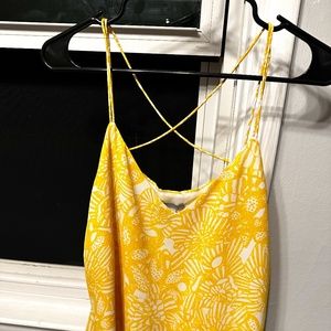 Yellow Flowery summer top from H&M